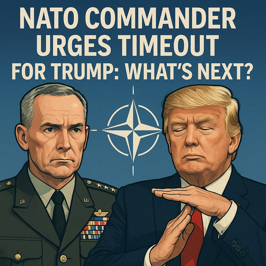 Illustration of NATO Commander Urges Timeout for Trump: What's Next?