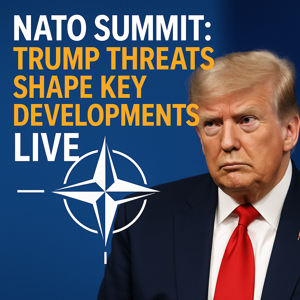Illustration of NATO Summit: Trump Threats Shape Key Developments Live