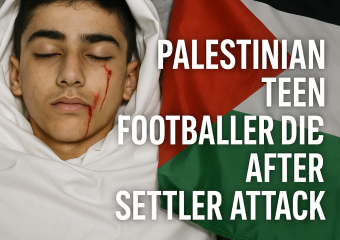 Illustration of Palestinian Teen Footballer Dies After Settler Attack