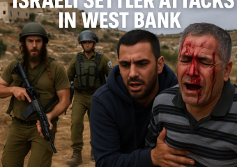 Illustration of Palestinians Injured in Israeli Settler Attacks in West Bank