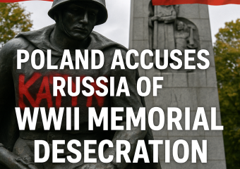 Illustration of Poland Accuses Russia of WWII Memorial Desecration