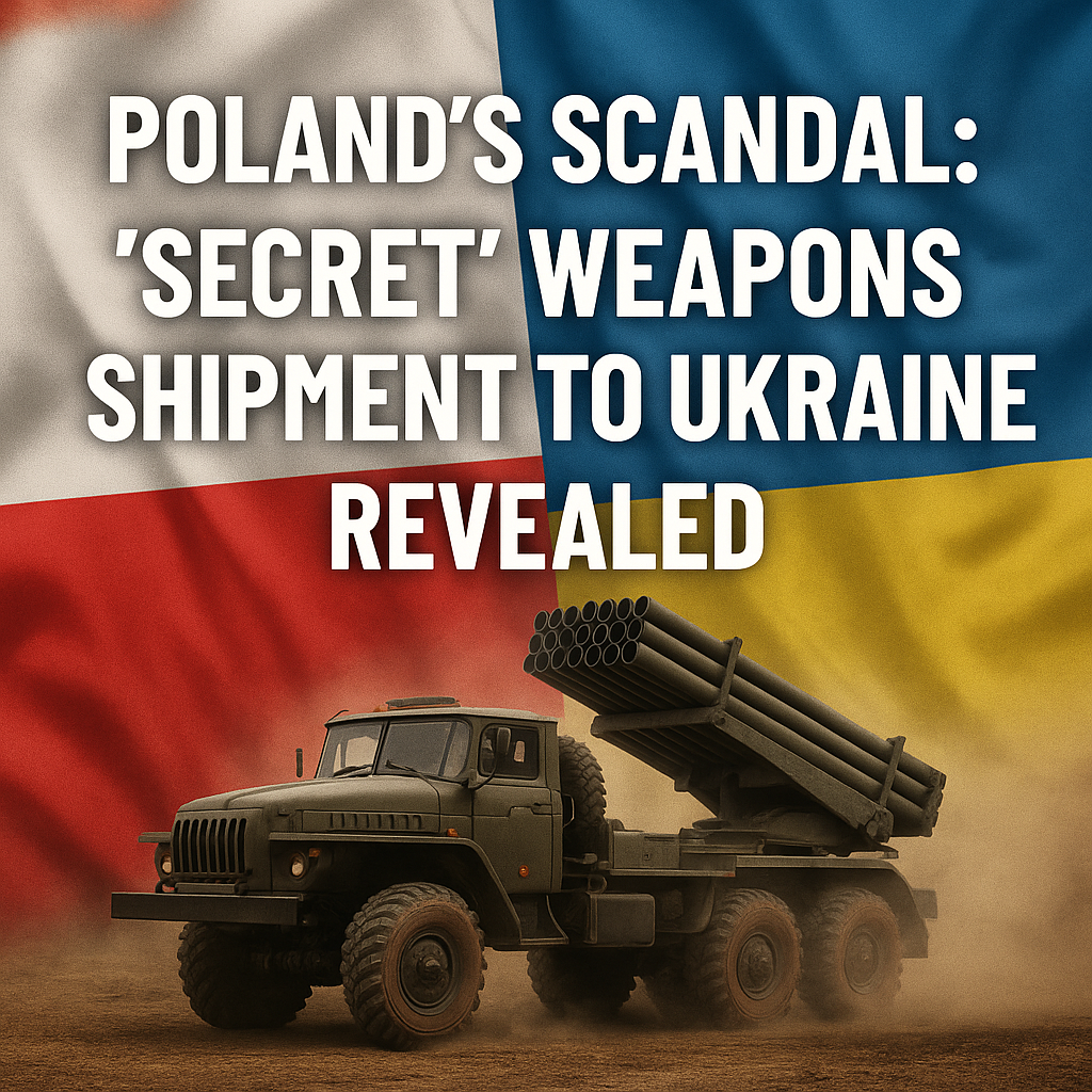 Illustration of Poland's Scandal: ‘Secret’ Weapons Shipment to Ukraine Revealed