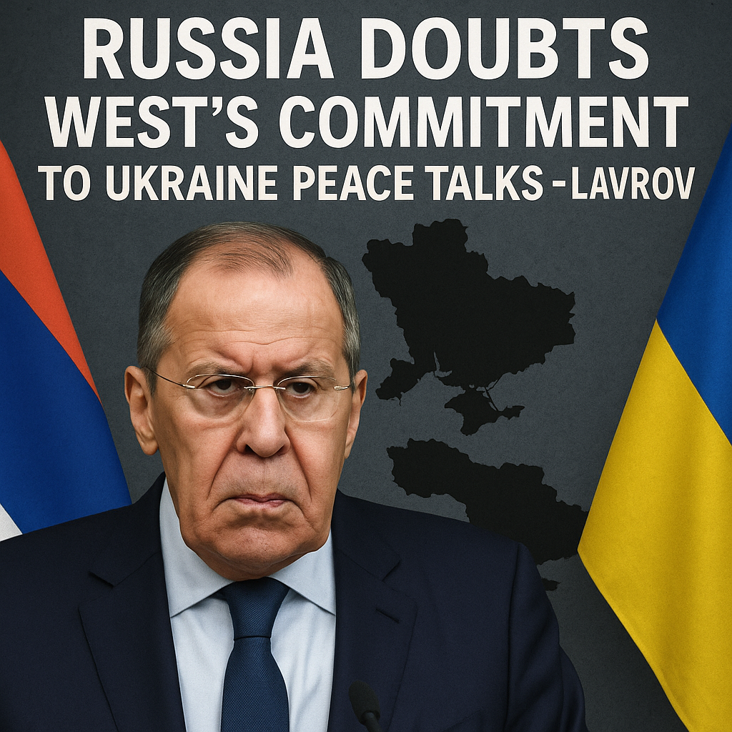 Illustration of Russia Doubts West's Commitment to Ukraine Peace Talks - Lavrov