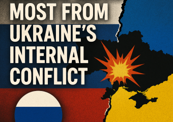 Illustration of Russia Gains Most from Ukraine's Internal Conflict