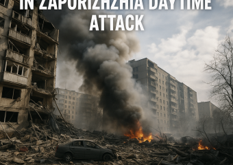 Illustration of Russian Strike Kills Three in Zaporizhzhia Daytime Attack