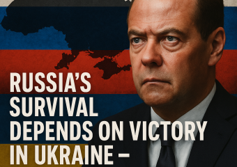 Illustration of Russia's Survival Depends on Victory in Ukraine – Medvedev