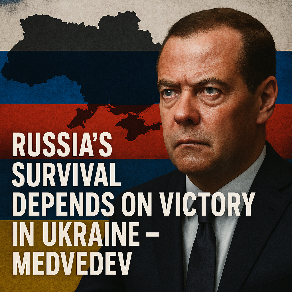 Illustration of Russia's Survival Depends on Victory in Ukraine – Medvedev