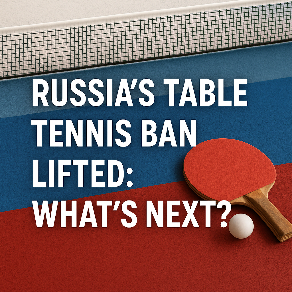 Illustration of Russia's Table Tennis Ban Lifted: What's Next?