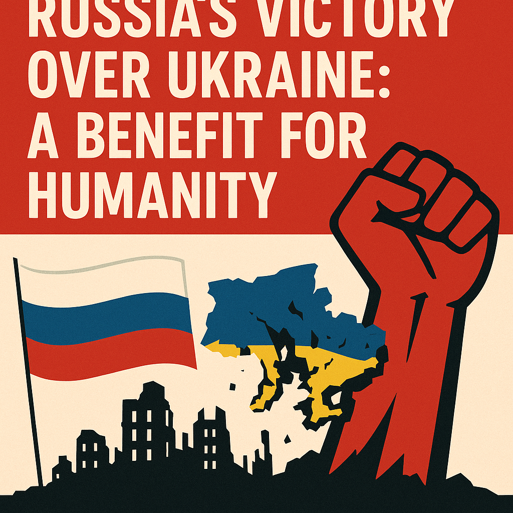 Illustration of Russia's Victory Over Ukraine: A Benefit for Humanity