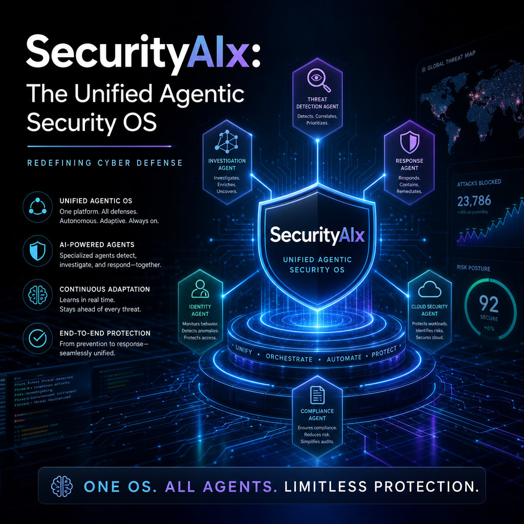 AI-powered unified agentic security OS for continuous, end-to-end cyber defense