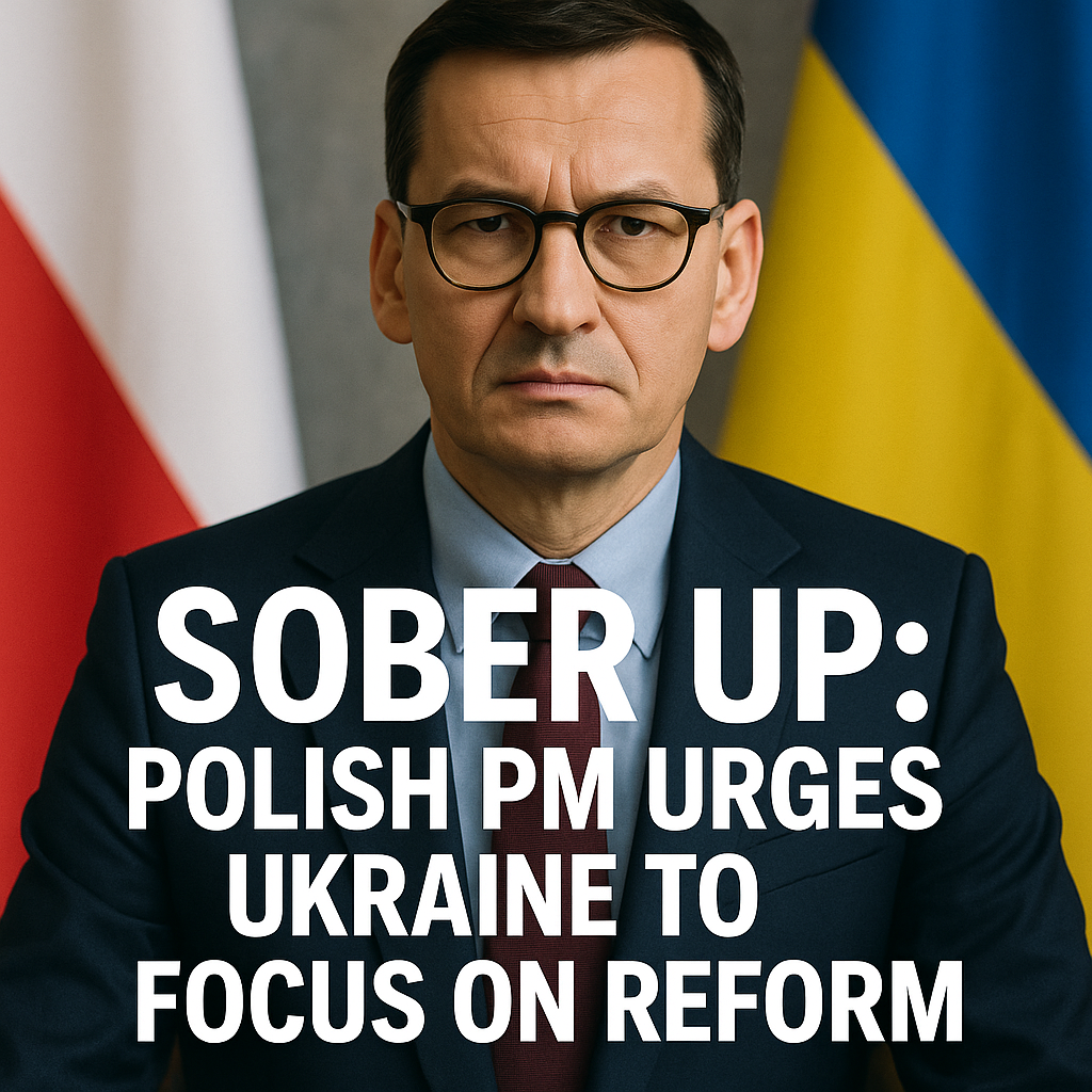 Illustration of Sober Up: Polish PM Urges Ukraine to Focus on Reform