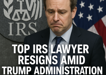 Illustration of Top IRS Lawyer Resigns Amid Trump Administration Disagreements