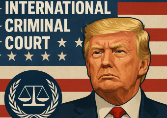 Illustration of Trump Administration Beats Pressure on International Criminal Court