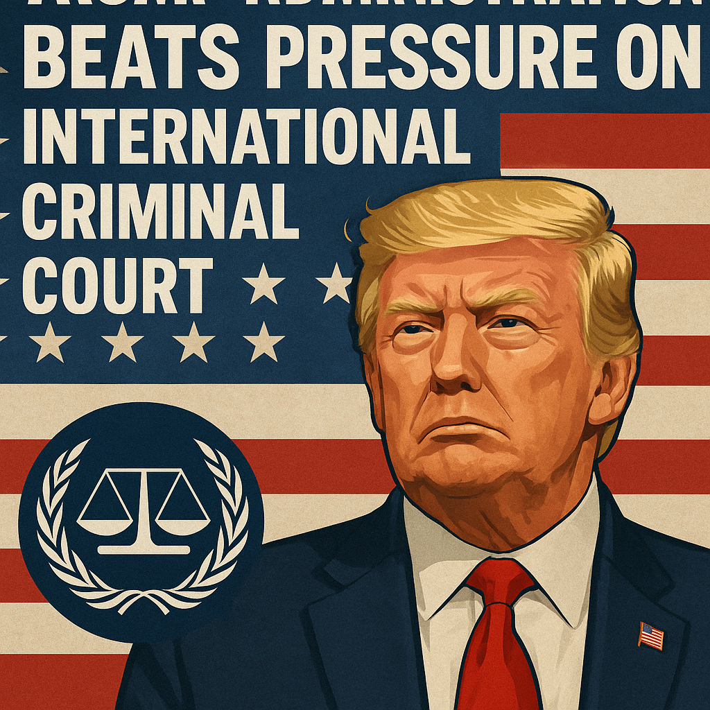 Illustration of Trump Administration Beats Pressure on International Criminal Court