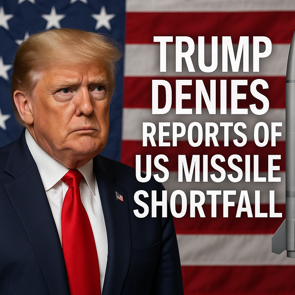 Illustration of Trump Denies Reports of US Missile Shortfall