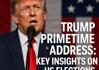 Illustration of Trump Primetime Address: Key Insights on US Elections