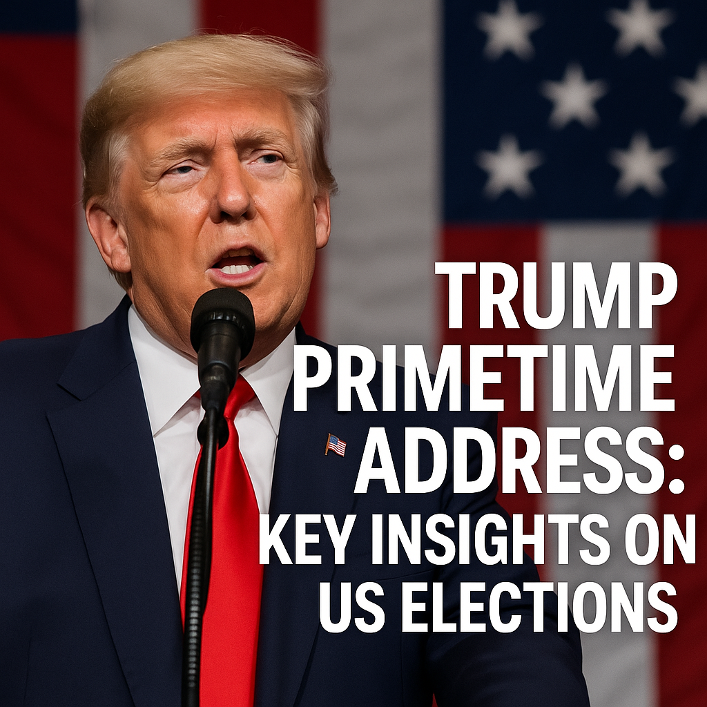 Illustration of Trump Primetime Address: Key Insights on US Elections