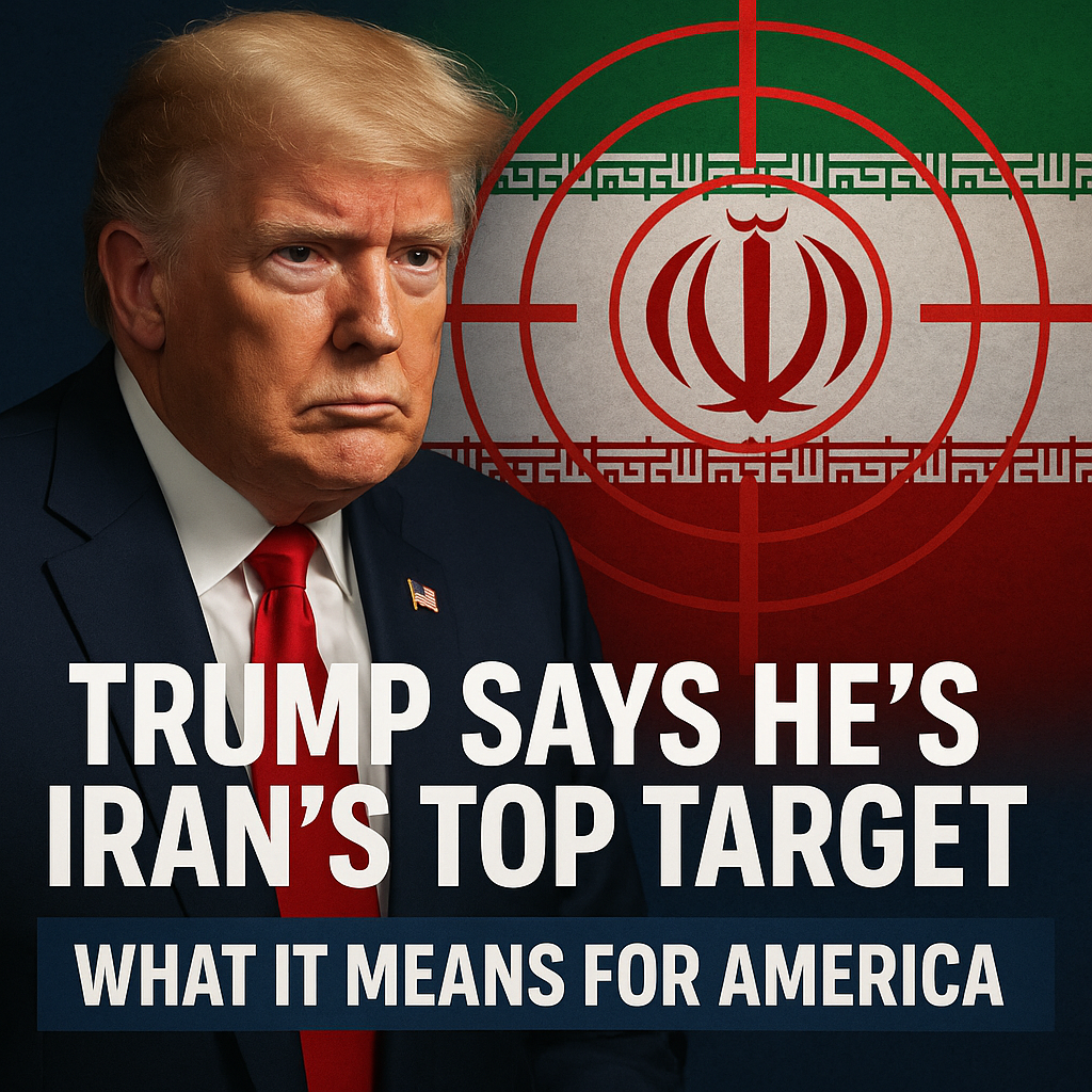 Illustration of Trump Says He’s Iran’s Top Target: What It Means for America