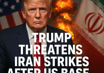 Illustration of Trump Threatens Iran Strikes After US Base Attack in Jordan