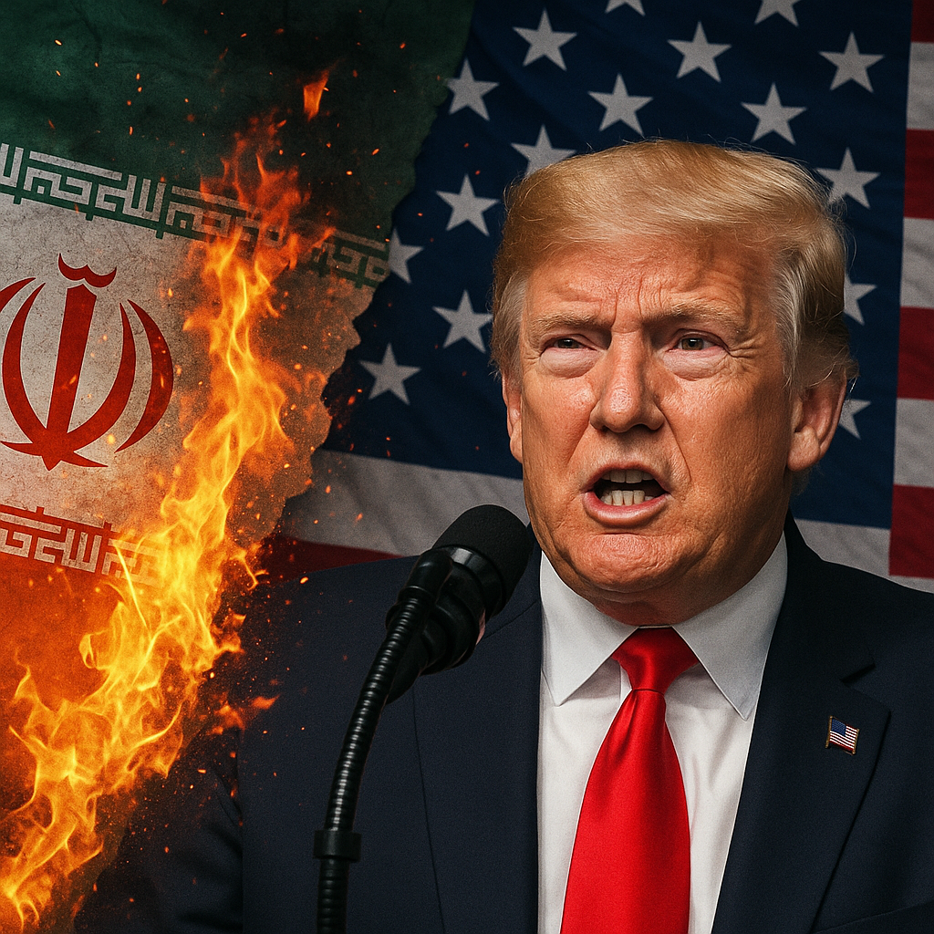 Illustration of Trump Threatens to Seize Iranian Assets Amid Tensions