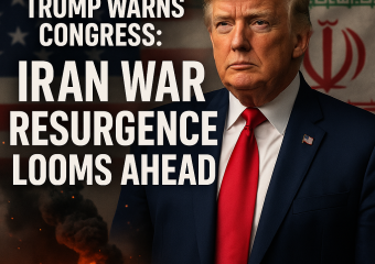 Illustration of Trump Warns Congress: Iran War Resurgence Looms Ahead