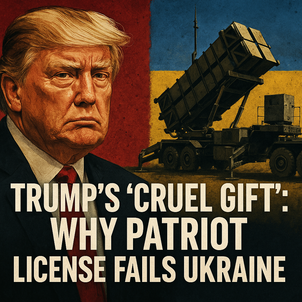 Illustration of Trump's 'Cruel Gift': Why Patriot License Fails Ukraine