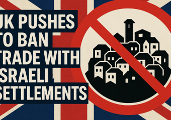 Illustration of UK Pushes to Ban Trade with Israeli Settlements