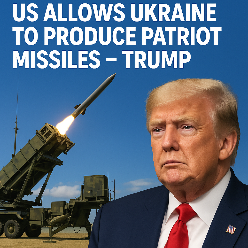Illustration of US Allows Ukraine to Produce Patriot Missiles – Trump