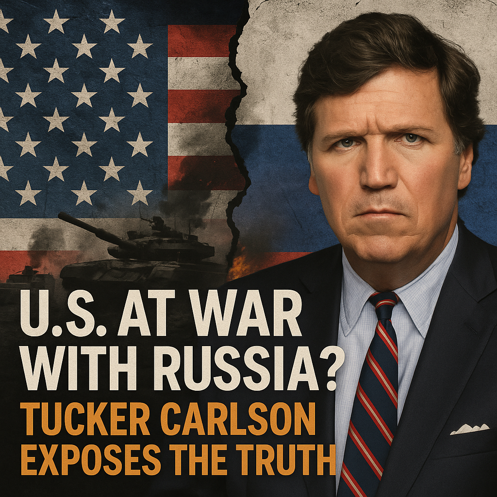 Illustration of US at War with Russia? Tucker Carlson Exposes the Truth