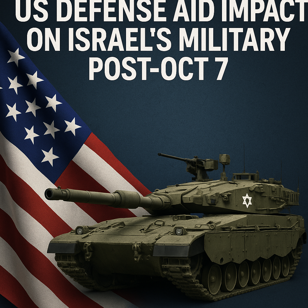 Illustration of US Defense Aid Impact on Israel’s Military Post-Oct 7
