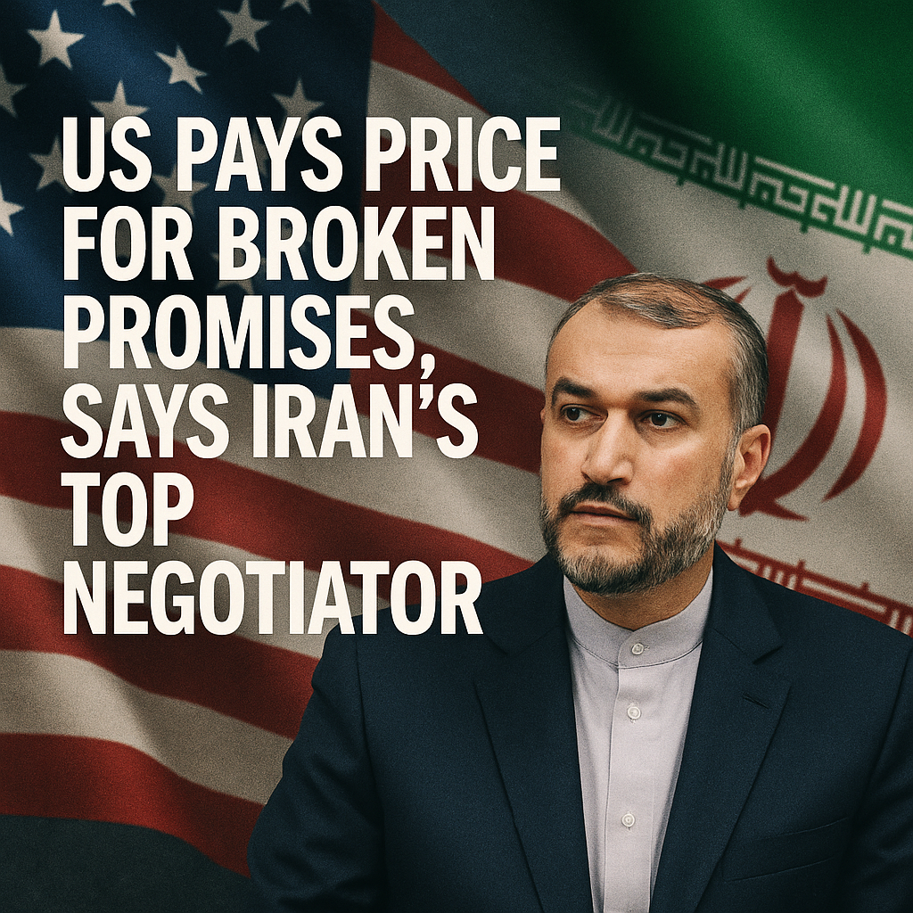 Illustration of US Pays Price for Broken Promises, Says Iran's Top Negotiator
