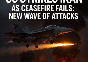 Illustration of US Strikes Iran as Ceasefire Fails: New Wave of Attacks