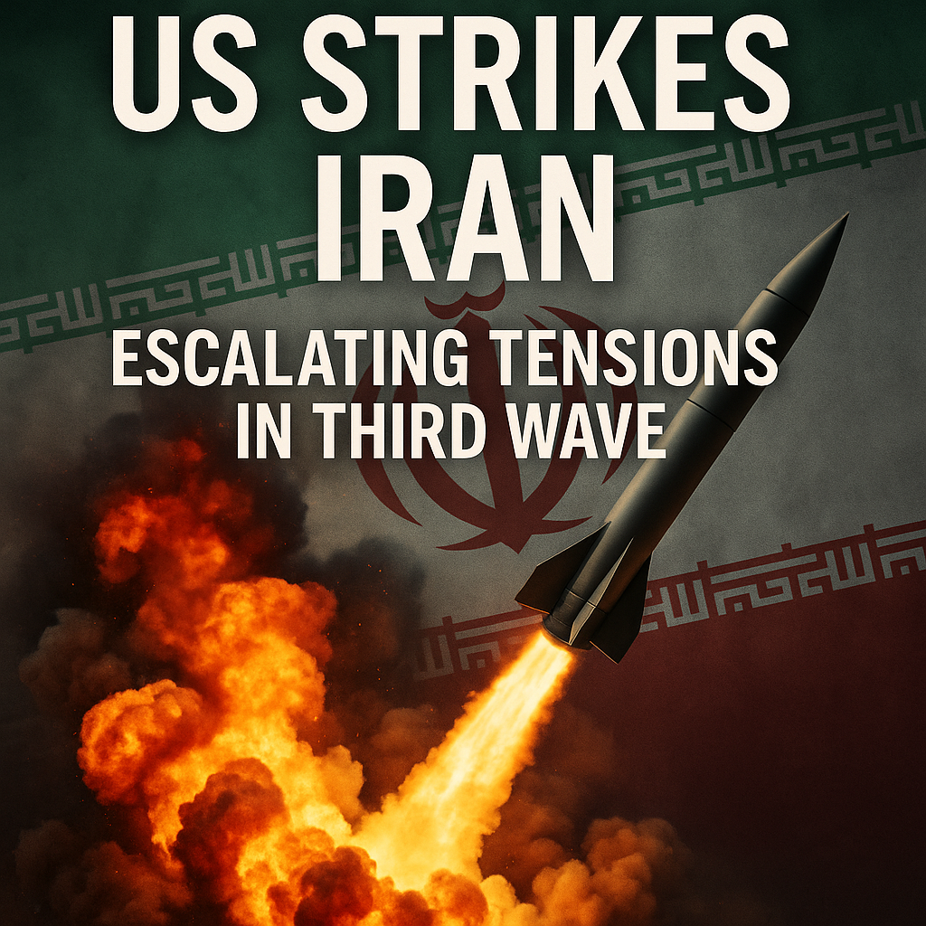Illustration of US Strikes Iran: Escalating Tensions in Third Wave