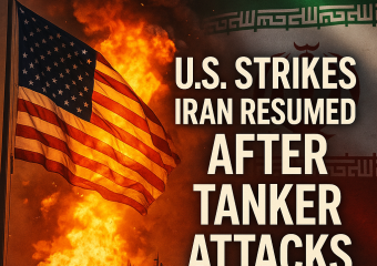 Illustration of US Strikes Iran Resumed After Tanker Attacks