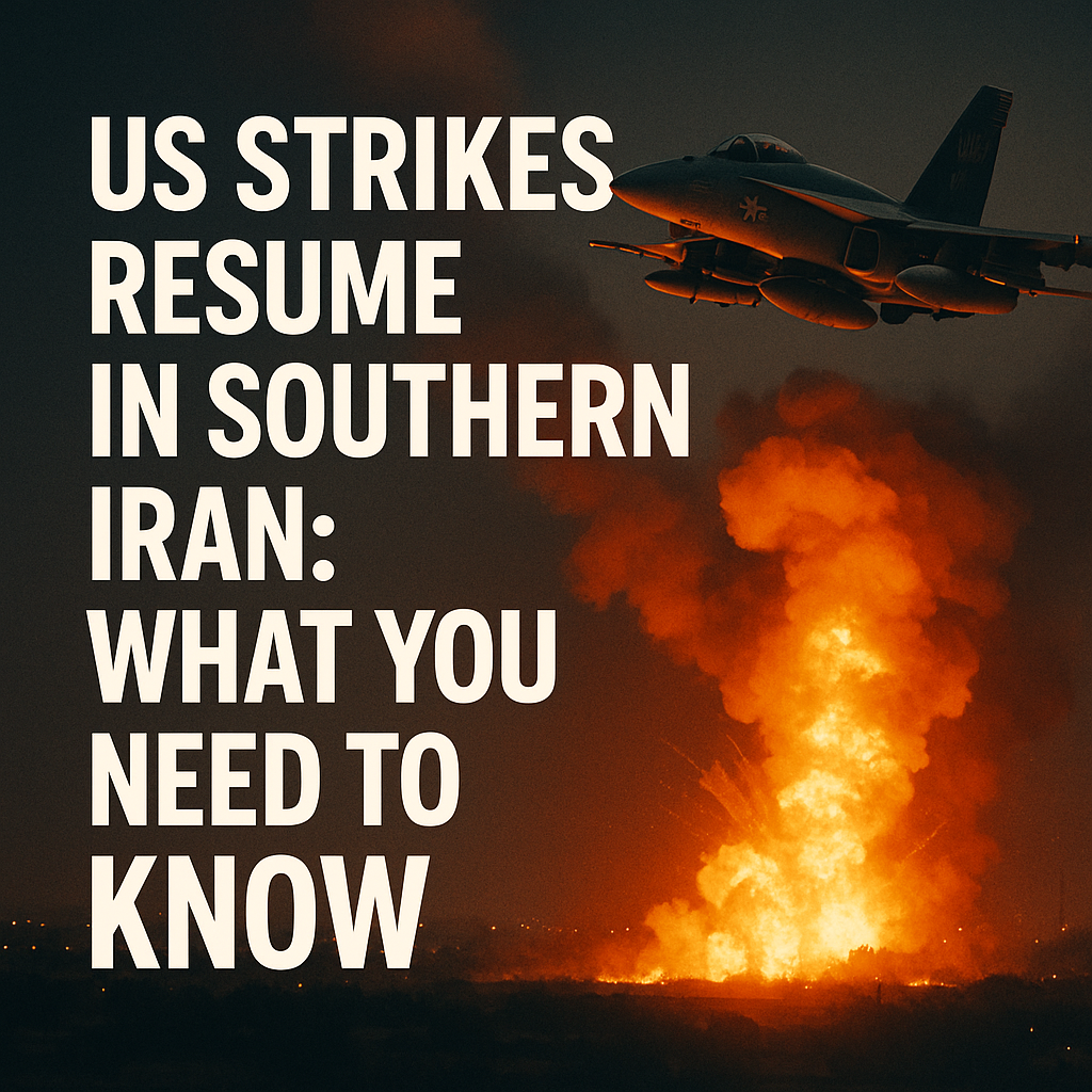 Illustration of US Strikes Resume in Southern Iran: What You Need to Know