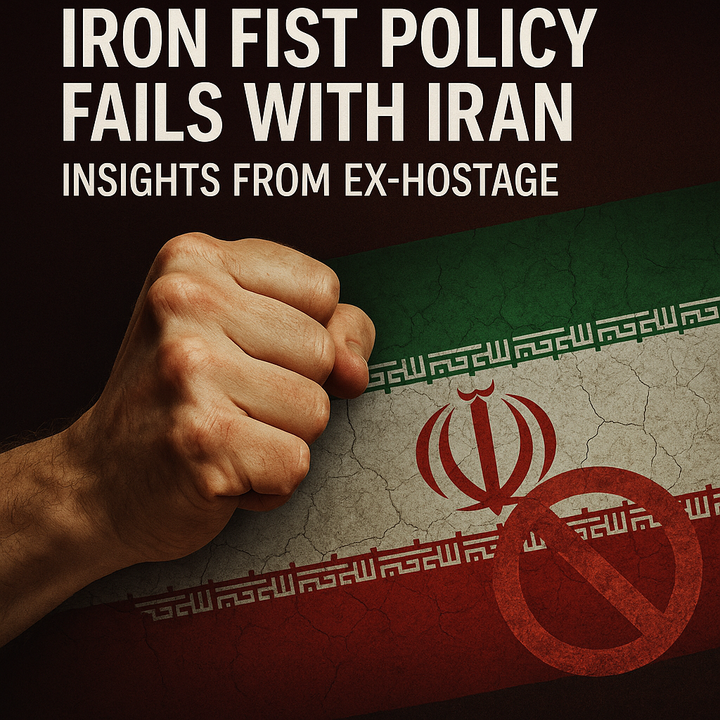 Illustration of Iron Fist Policy Fails with Iran: Insights from Ex-Hostage
