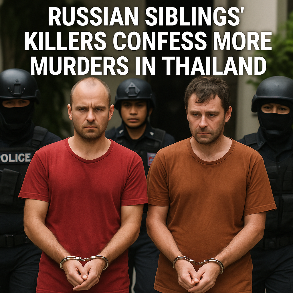 Illustration of Russian Siblings' Killers Confess More Murders in Thailand