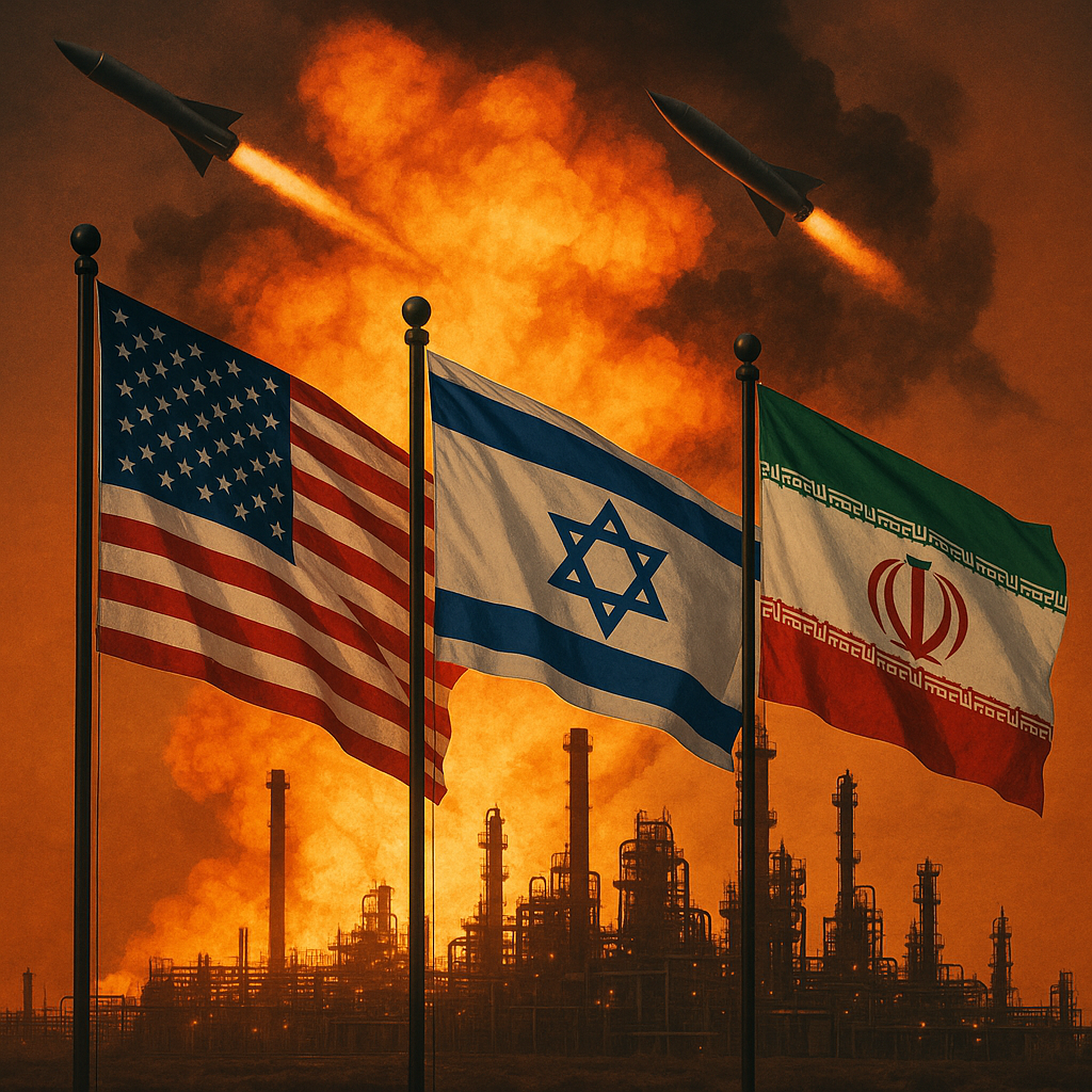 Illustration of US-Israel Prepare for Strikes on Iranian Energy Infrastructure