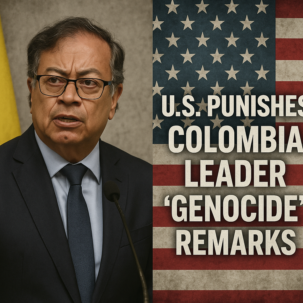 Illustration of US Punishes Colombia Leader for Gaza War 'Genocide' Remarks