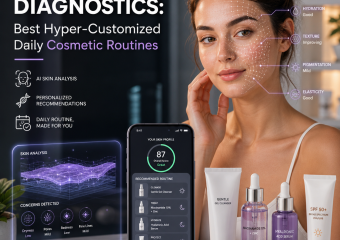 Smart skin analysis app with personalized cosmetic routine recommendations and skincare products